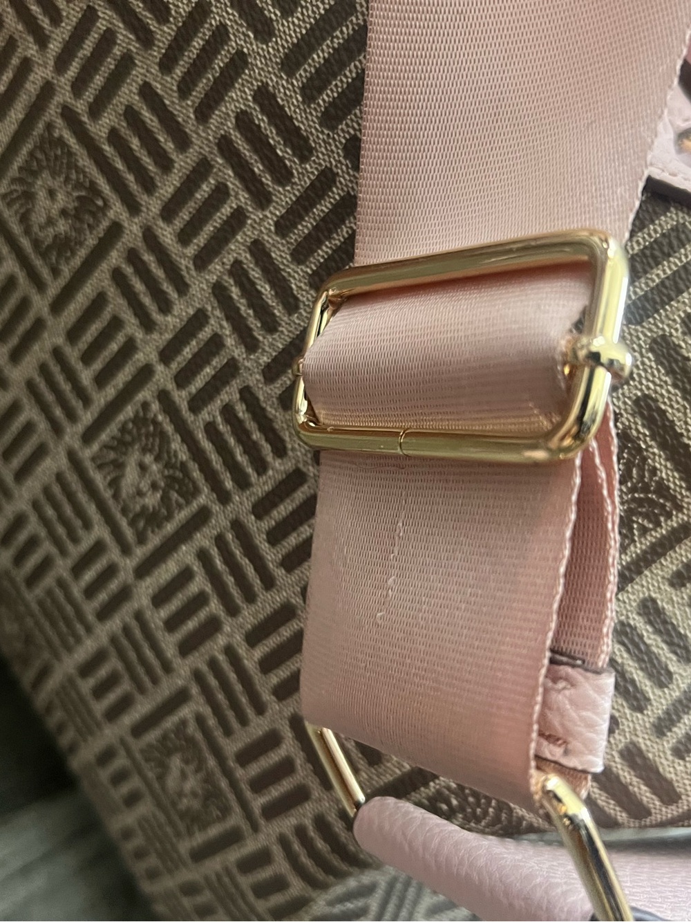 Anne Klein Pink Patterned Tote Bag with Shoulder Strap - Picture 7 of 7